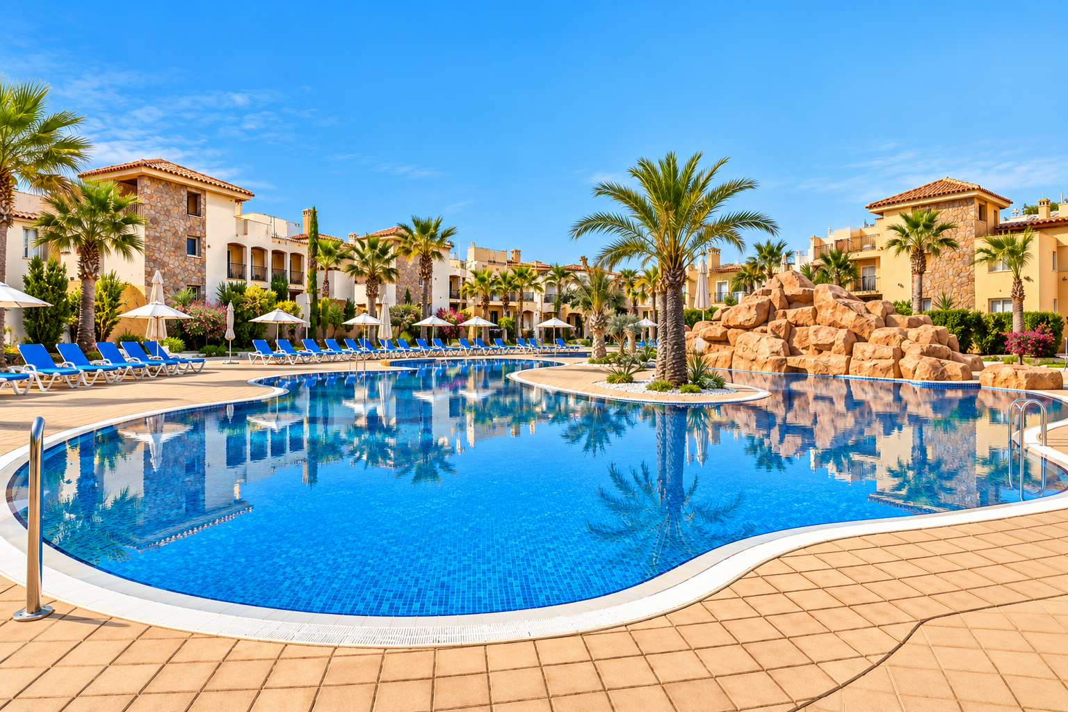 La Manga Club resort and surrounding hills