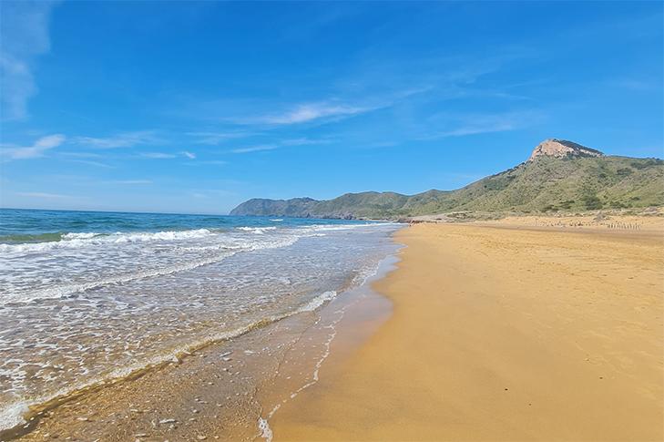 Natural Mediterranean coastline at Calblanque