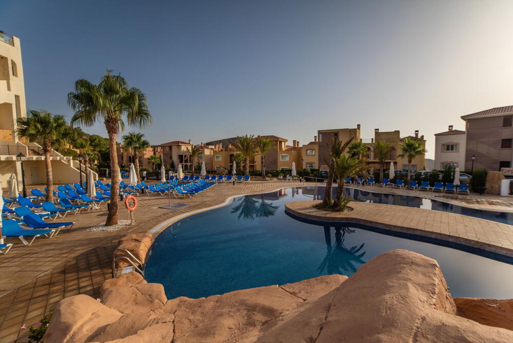 Aerial view across La Manga Club